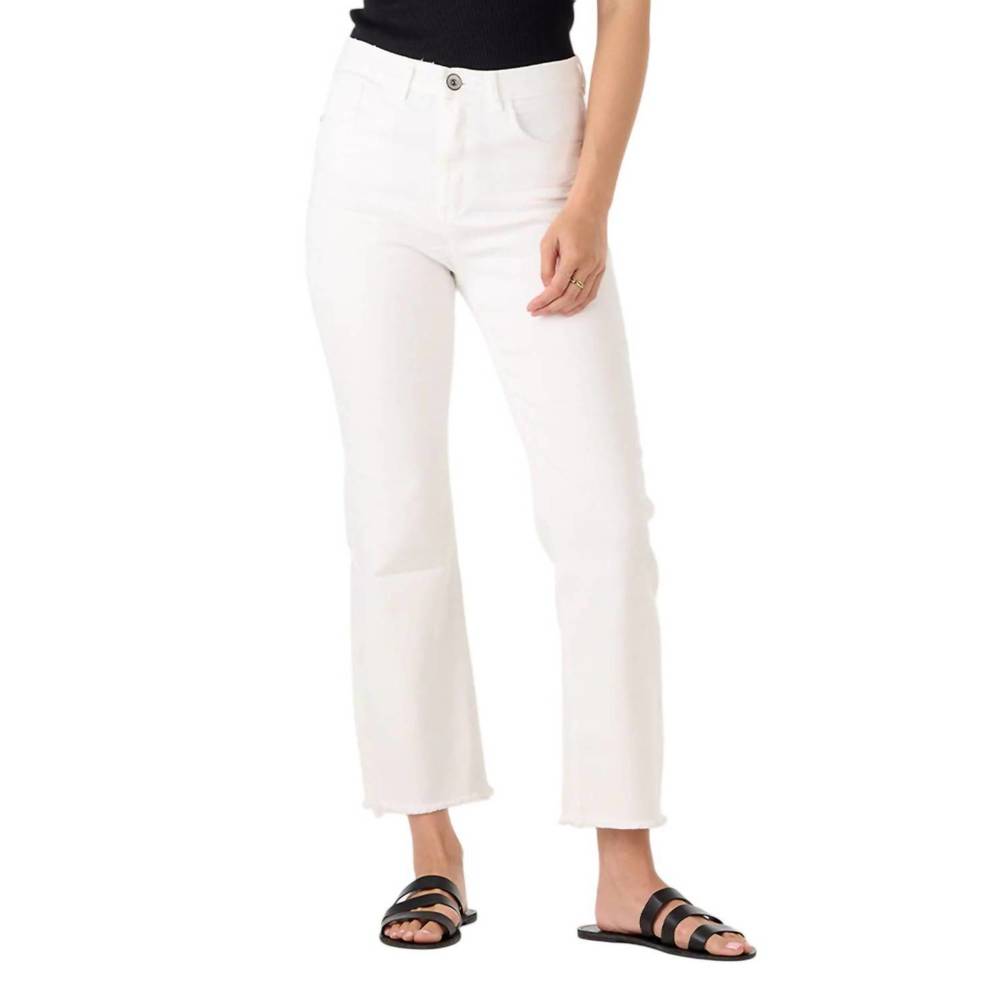 NEW BIANCO cropped jeans in white